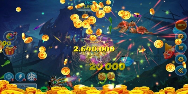ban ca no hu 2 Giao diện trong game được đầu tư bắt mắt, sang trọng